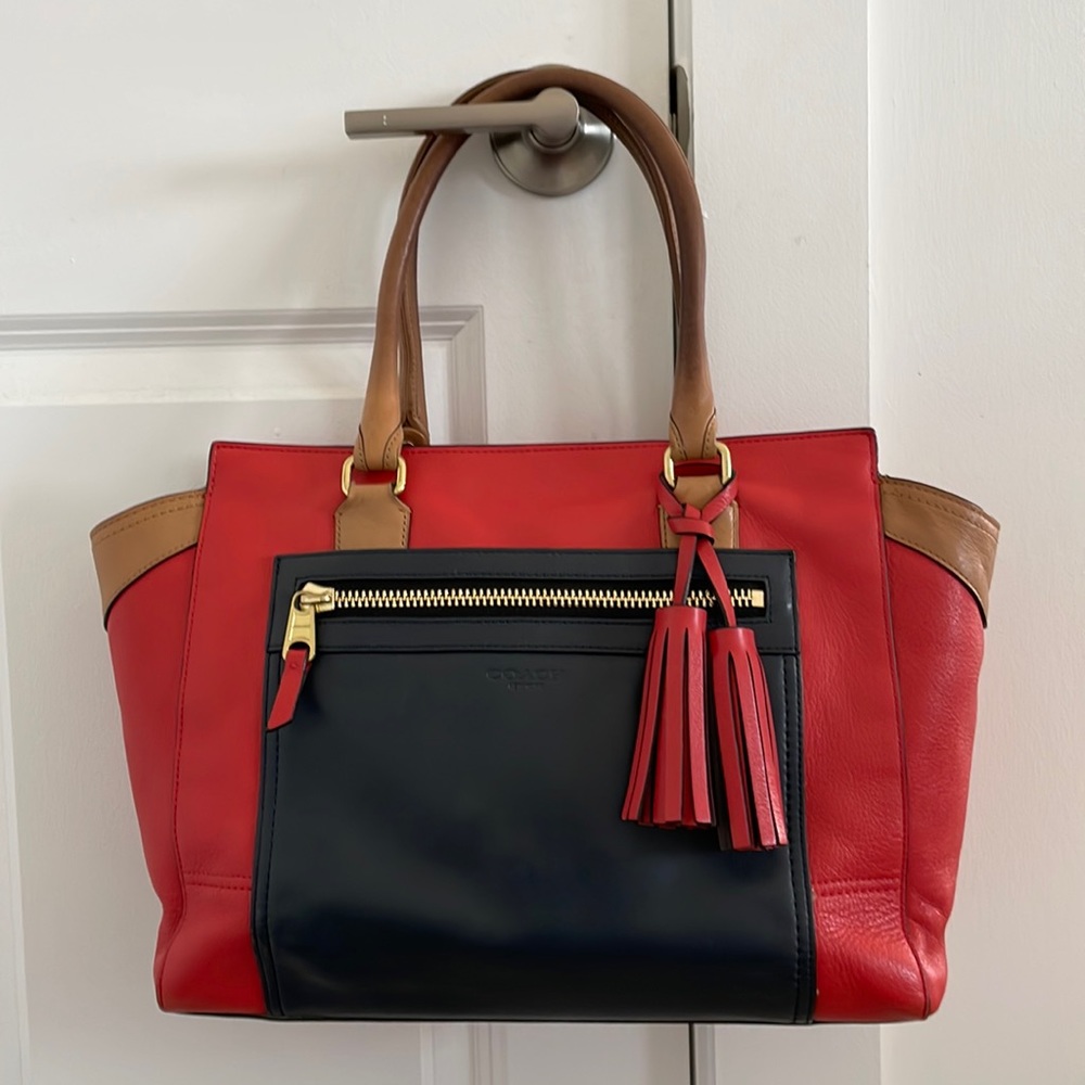 Coach Legacy Colorblock Satchel & dustbag